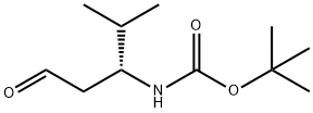 tert-Butyl (1R)-2-methyl-1-(2-oxoethyl)propylcarbamate 结构式