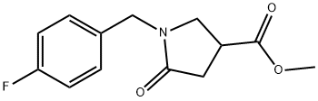 Methyl 1-(4-fluorobenzyl)-5-oxopyrrolidine-3-carboxylate 结构式