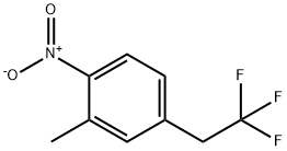 2-Methyl-1-nitro-4-(2,2,2-trifluoroethyl)benzene 结构式