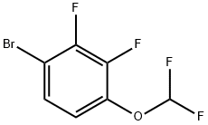 1-溴-4-(二氟甲氧基)-2,3-二氟苯 结构式