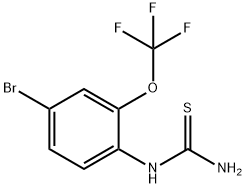 N-[4-Bromo-2-(trifluoromethoxy)phenyl]thiourea 结构式