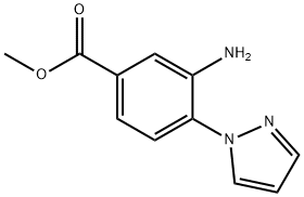 Methyl 3-amino-4-(1H-pyrazol-1-yl)benzoate 结构式