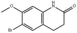 6-溴-7-甲氧基-3,4-二氢喹啉-2(1H)-酮 结构式