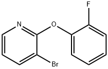 3-Bromo-2-(2-fluorophenoxy)pyridine 结构式