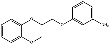 3-(2-(2-甲氧基苯氧基)乙氧基)苯胺 结构式