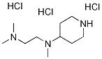 N1,N1,N2-三甲基-N2-(哌啶-4-基)乙烷-1,2-二胺三盐酸盐 结构式