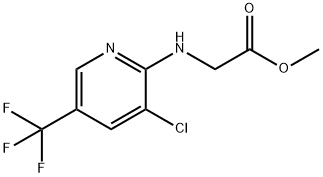 METHYL{[3-CHLORO-5-(TRIFLUOROMETHYL)PYRIDIN-2-YL]AMINO}ACETATE 结构式