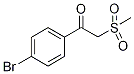 1-(4-Bromophenyl)-2-(methylsulphonyl)ethan-1-one 结构式