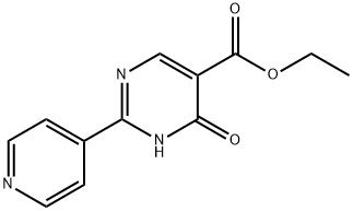 4-氧代-2-(吡啶-4-基)-1,4-二氢嘧啶-5-羧酸 乙酯 结构式