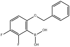2.3-二氟-6-苄氧基苯硼酸 结构式