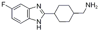 4-(5-FLUORO-1H-BENZIMIDAZOL-2-YL)CYCLOHEXYL]METHYLAMINE 结构式