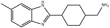 4-(5-METHYL-1H-BENZIMIDAZOL-2-YL)CYCLOHEXYL]METHYLAMINE 结构式