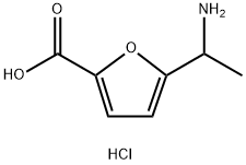 5-(1-AMINO-ETHYL)-FURAN-2-CARBOXYLIC ACIDHYDROCHLORIDE 结构式