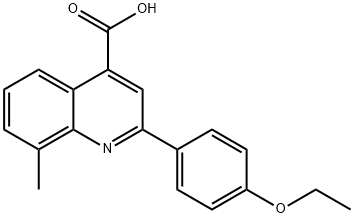 2-(4-乙氧苯基)-8-甲基-喹啉-4-羧酸 结构式
