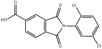 2-(2,5-二氯-苯基)-1,3-二氧代-2,3-二氢-1H-异5-吲哚甲酸 结构式