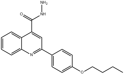2-(4-丁氧基-苯基)-喹啉-4-甲酰肼 结构式