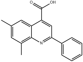 6,8-二甲基-2-苯基-喹啉-4-羧酸 结构式