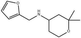 (2,2-DIMETHYL-TETRAHYDRO-PYRAN-4-YL)-FURAN-2-YLMETHYL-AMINE HYDROCHLORIDE 结构式