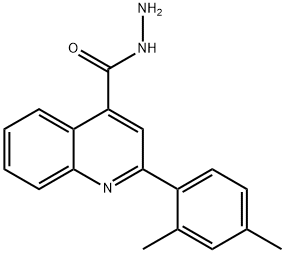 2-(2,4-二甲基苯基)喹啉-4-卡巴肼 结构式