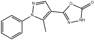 5-(5-methyl-1-phenyl-1h-pyrazol-4-yl)-1,3,4-oxadiazol-2(3h)-one 结构式