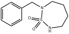 2-benzyl-1,2,7-thiadiazepane 1,1-dioxide 结构式