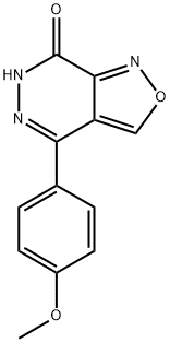 4-(4-甲氧基苯基)异噁唑并[3,4-D]哒嗪-7(6H)-酮 结构式