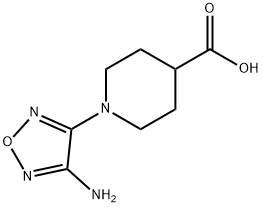 1-(4-Amino-1,2,5-oxadiazol-3-yl)piperidine-4-carboxylic acid 结构式