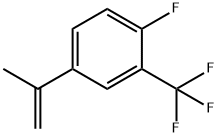1-氟-4-异丙烯基-2-(三氟甲基)苯 结构式
