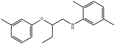 2,5-Dimethyl-N-[2-(3-methylphenoxy)butyl]aniline 结构式