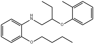 2-BUTOXY-N-[2-(2-METHYLPHENOXY)BUTYL]ANILINE 结构式