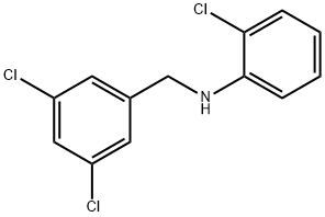 2-Chloro-N-(3,5-dichlorobenzyl)aniline 结构式