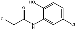 2-氯-N-(5-氯-2-羟基苯基)乙酰胺 结构式