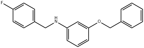 3-(Benzyloxy)-N-(4-fluorobenzyl)aniline 结构式