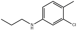 3-氯-4-甲基-N-丙基苯胺 结构式