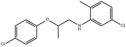 5-Chloro-N-[2-(4-chlorophenoxy)propyl]-2-methylaniline 结构式