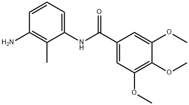 N-(3-Amino-2-methylphenyl)-3,4,5-trimethoxybenzamide 结构式