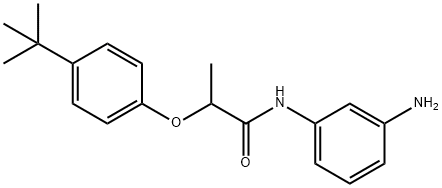 N-(3-Aminophenyl)-2-[4-(tert-butyl)phenoxy]-propanamide 结构式