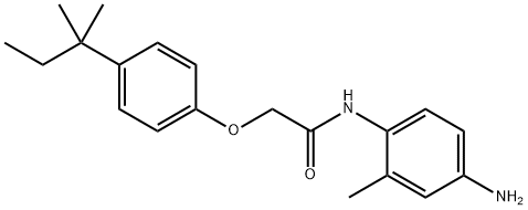 N-(4-Amino-2-methylphenyl)-2-[4-(tert-pentyl)-phenoxy]acetamide 结构式