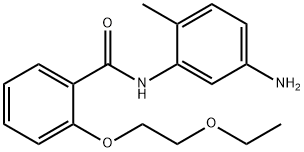 N-(5-Amino-2-methylphenyl)-2-(2-ethoxyethoxy)-benzamide 结构式