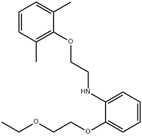 N-[2-(2,6-Dimethylphenoxy)ethyl]-2-(2-ethoxyethoxy)aniline 结构式