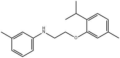 N-[2-(2-Isopropyl-5-methylphenoxy)ethyl]-3-methylaniline 结构式