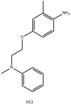 N-[2-(4-Amino-3-methylphenoxy)ethyl]-N-methyl-N-phenylamine dihydrochloride 结构式
