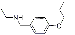 N-[4-(sec-Butoxy)benzyl]-1-ethanamine 结构式