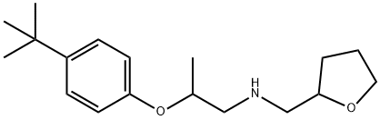 N-{2-[4-(tert-Butyl)phenoxy]propyl}-N-(tetrahydro-2-furanylmethyl)amine 结构式