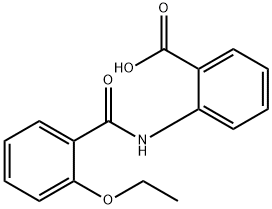 2-[(2-乙氧苯基)羰基氨基]苯甲酸 结构式