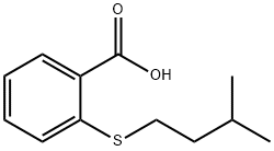 2-(异戊基硫代)苯甲酸 结构式