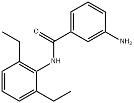 3-氨基-N-(2,6-二乙基苯基)苯甲酰胺 结构式
