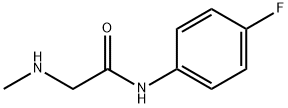 N-(4-氟苯基)-2-甲基氨基-乙酰胺 结构式