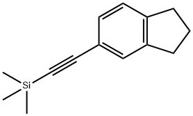 5-(Trimethylsilylethynyl)indane 结构式