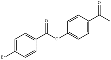 苯甲酸,4-溴-,4-乙酰基苯酯 结构式